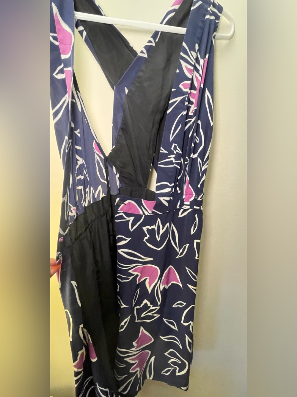 Nina Ricci Silk Wrap Dress Size 2 in Blue - Picture 9 of 15